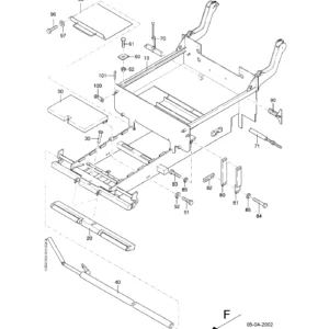 Demag DF135C Tracked Paver Spare Parts List PDF - SN 33447 / EB75 7285 Parts Catalog