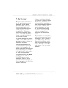 Detroit Diesel Series 40 Operator's Manual – PDF Download