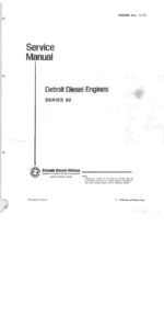Detroit Diesel Series 92 Service Manual - 6V-92, 8V-92 & 16V-92 Engine Repair PDF