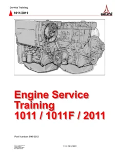 Deutz 1011 1011F 2011 Engines Service Training Manual PDF Download