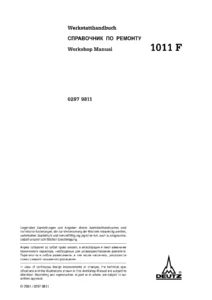 Deutz 1011 F Workshop Manual 2001 - F2L F3L F4L F3M F4M BF4L BF4M Diesel Engine Repair