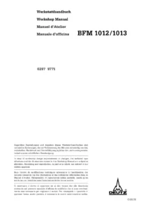 Deutz BFM 1012 BFM 1013 Workshop Manual 2000 - Complete Diesel Engine Repair Guide