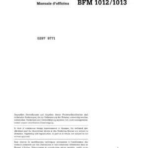 Deutz BFM 1012 BFM 1013 Workshop Manual 2000 - Complete Diesel Engine Repair Guide