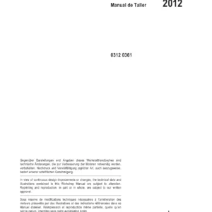 Deutz BFM 2012 Diesel Engine Workshop Manual 0312 0361 - BF4M & BF6M 2012 Repair PDF