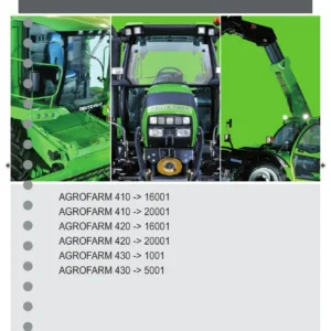 Deutz-Fahr Agrofarm 410 420 430 Workshop Manual - Repair, Diagnostics & Wiring PDF