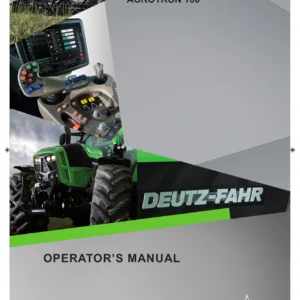 Deutz-Fahr Agrotron 180 Tractor Operator's Manual - 2014 PDF Download