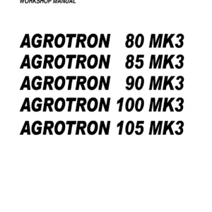 Deutz-Fahr Agrotron 80 85 90 100 105 MK3 Workshop Repair Manual PDF