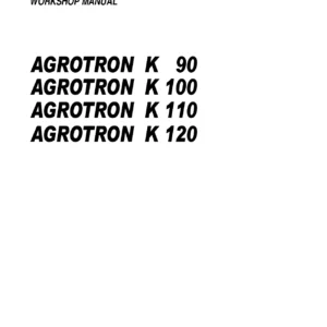 Deutz-Fahr Agrotron K 90 K 100 K 110 K 120 Workshop Manual PDF