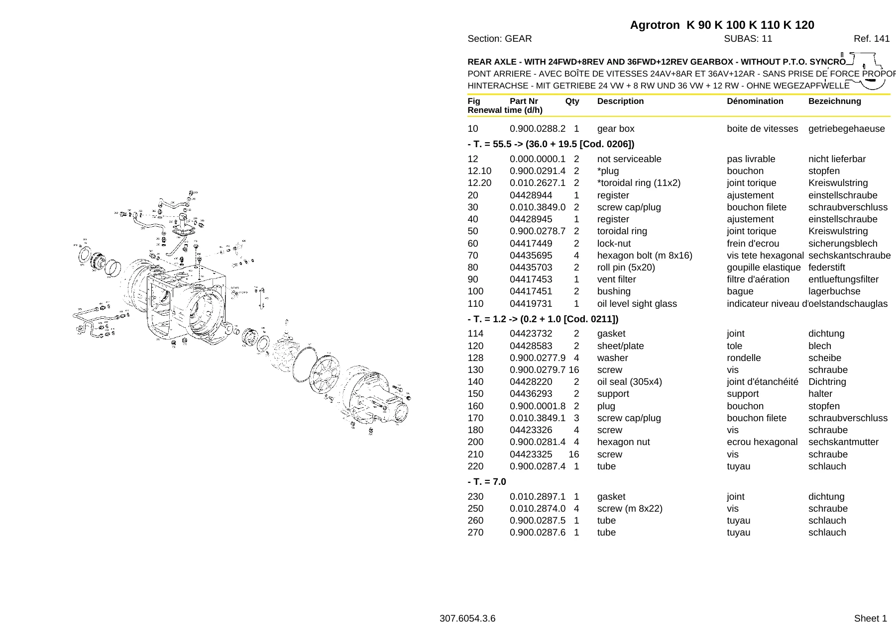 Deutz-Fahr Agrotron K90 K100 K110 K120 Workshop Standard Times Manual - PDF Download - Image 3