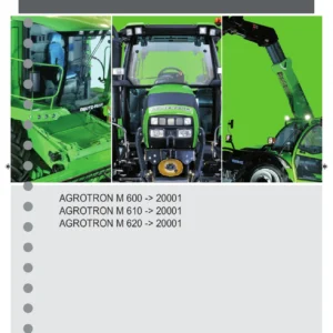 Deutz-Fahr Agrotron M 600 610 620 Tractor Use and Maintenance Manual - PDF