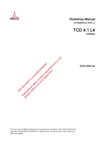 Deutz TCD 4.1 L4 Workshop Manual 0312 4344 PDF Download