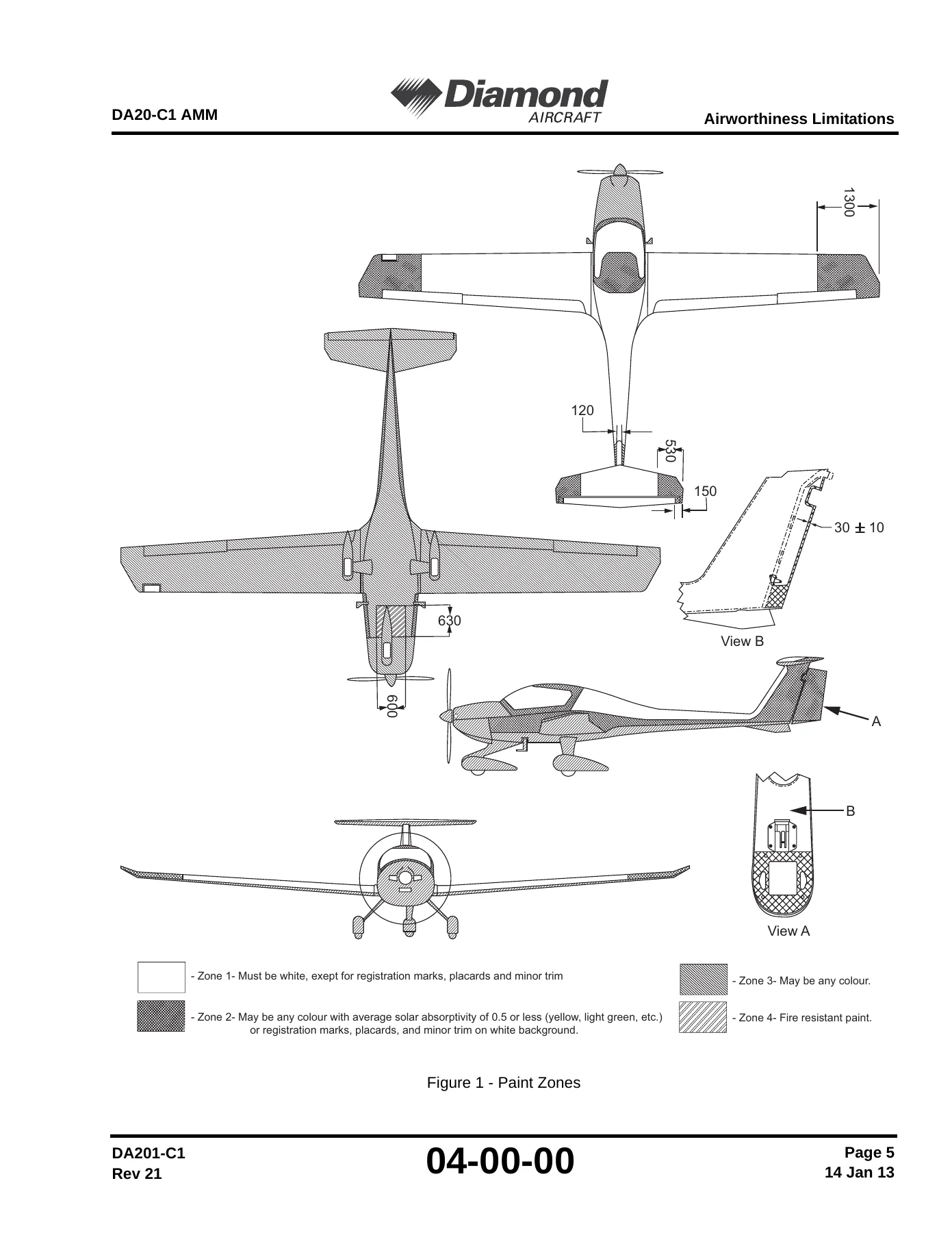 Diamond DA20-C1 Aircraft Maintenance Manual DA201-C1 Rev 22 - PDF Download - Image 2
