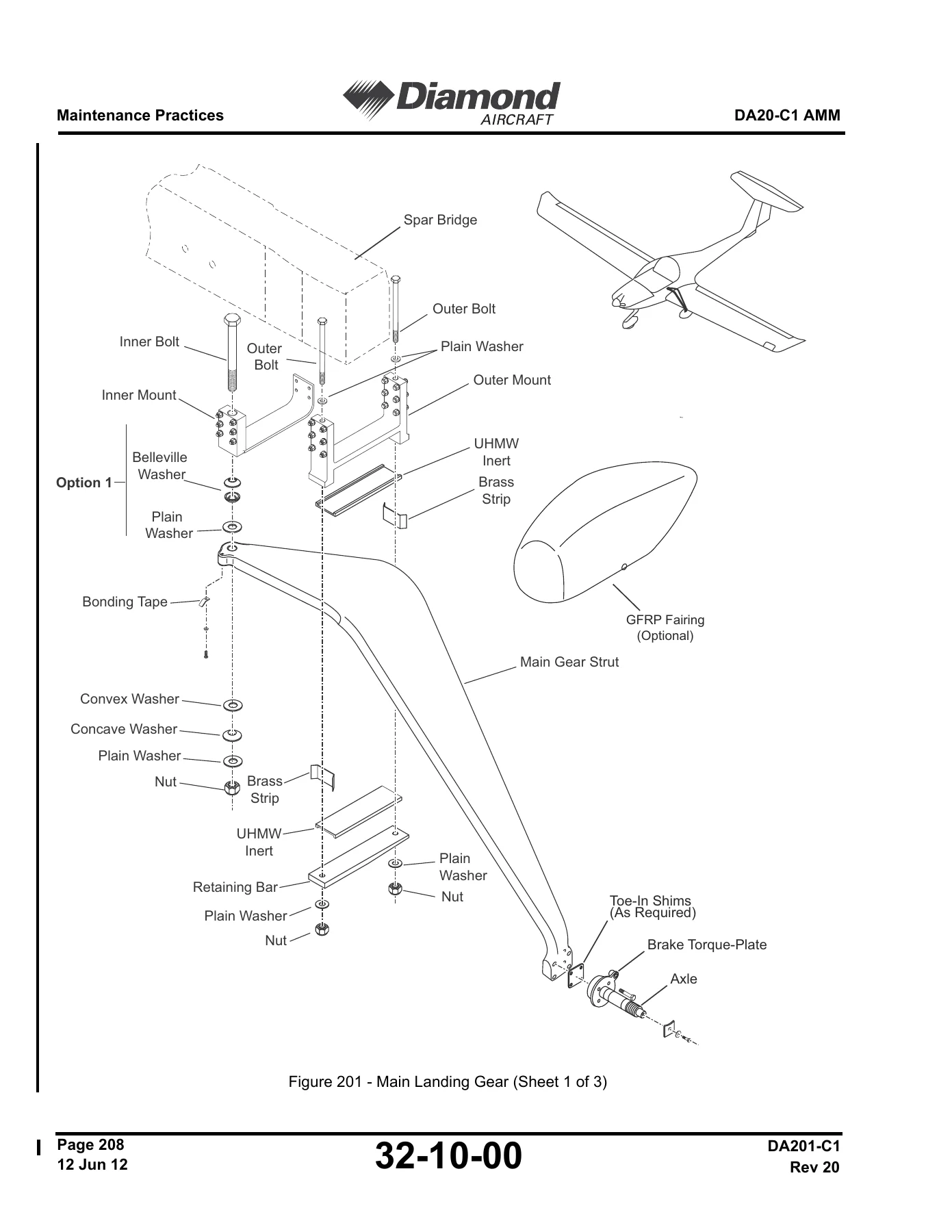 Diamond DA20-C1 Aircraft Maintenance Manual DA201-C1 Rev 22 - PDF Download - Image 3