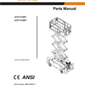 Dingli JCPT1218RT JCPT1418RT Parts Manual - Complete Illustrated Spare Parts Catalog PDF