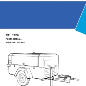 Doosan 7/71 12/56 Portable Power Parts Manual PDF - Serial 522700 and Up