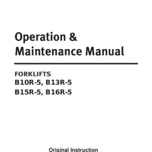 Doosan B10R-5 B13R-5 B15R-5 B16R-5 Electric Forklift Service Manual - SB4292E