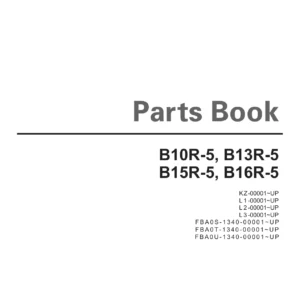 Doosan B10R-5 B13R-5 B15R-5 B16R-5 Lift Truck Parts Book SB1088E04