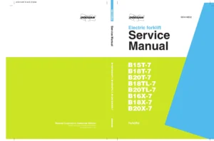 Doosan B15T-7 B18T-7 B20T-7 B18TL-7 B20TL-7 B16X-7 B18X-7 B20X-7 Electric Forklift Service Manual