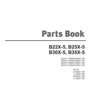 Doosan B22X-5 B25X-5 B30X-5 B35X-5 Parts Book SB1080E11 - 80V Electric Forklift PDF