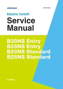Doosan B30/35NS Electric Forklift Service Manual SB4516E03 PDF