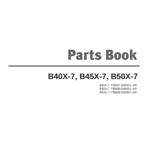 Doosan B40X-7 B45X-7 B50X-7 Electric Forklift Parts Book SB1275E00