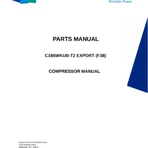 Doosan C185WKUB-T2 Export F38 Compressor Parts Manual 2015 PDF