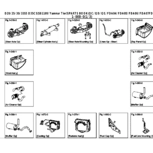 Doosan D20-S5 D25-S5 D30-S5 D33-S5 D35C5 Forklift Parts Book SB1109 - Yanmar Tier3 PDF