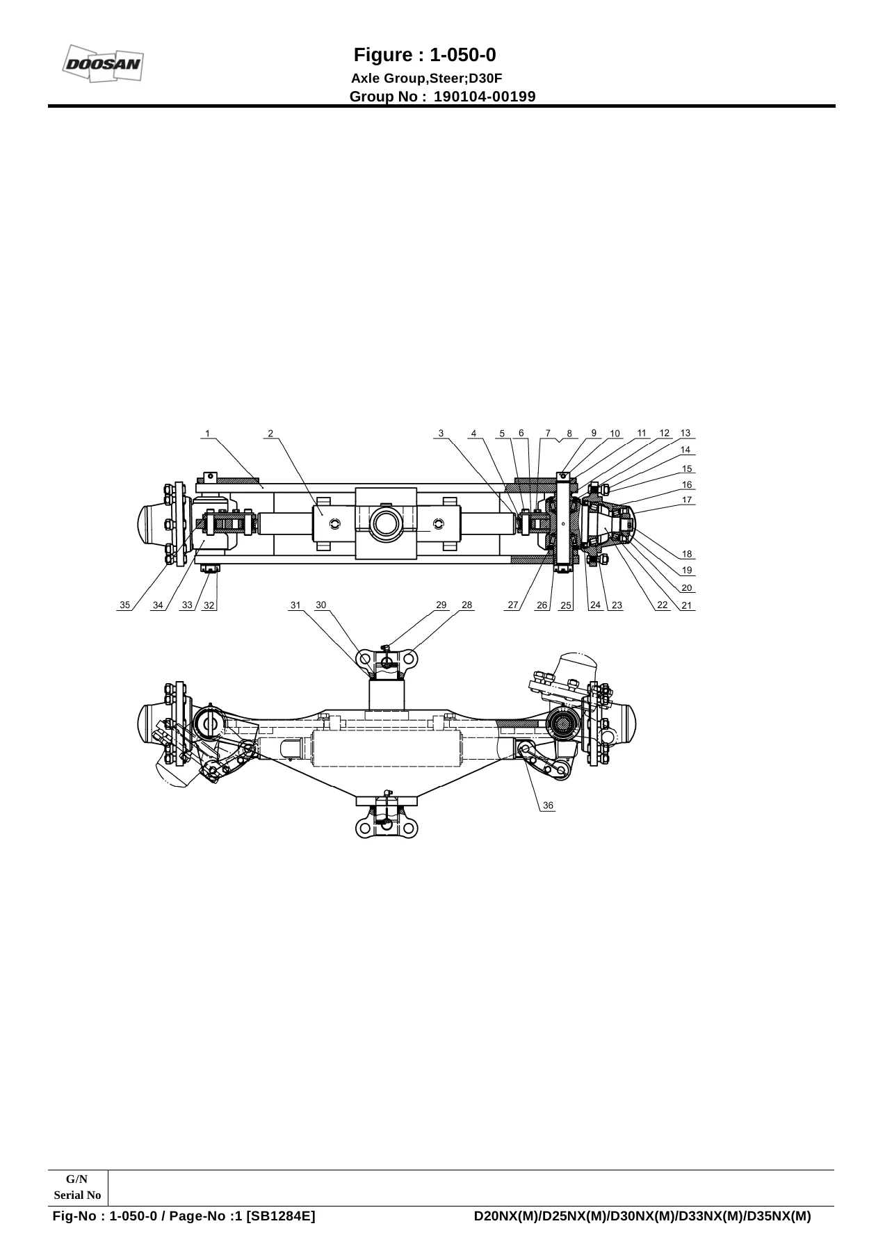 Doosan D20NX D25NX D30NX D33NX D35NX Lift Truck Parts Book PDF Download - Image 2