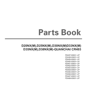 Doosan D20NX-D38NX Forklift Parts Book SB1802E00 - QUANCHAI CR493 PDF Catalog