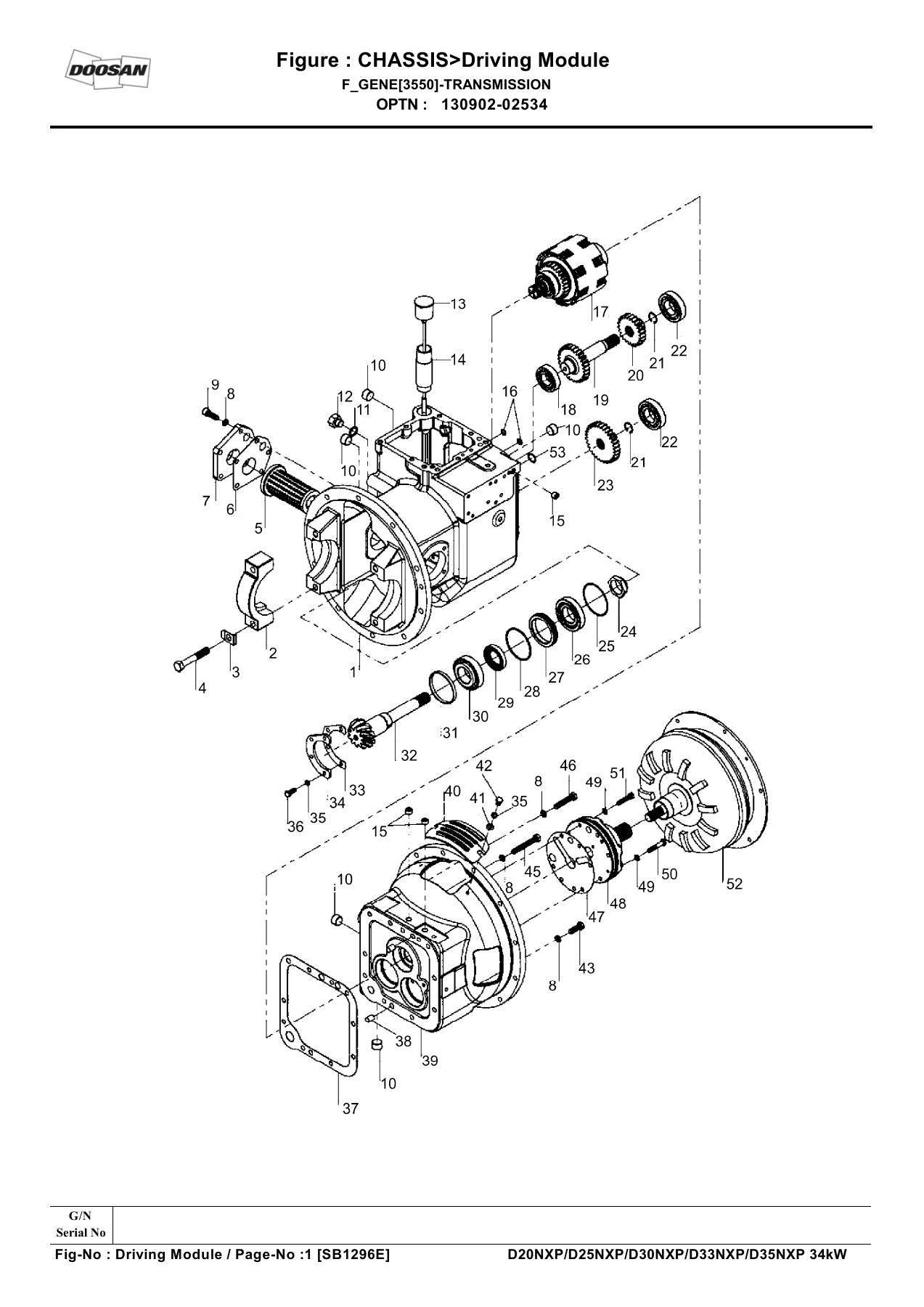 Doosan D20NXP D25NXP D30NXP D33NXP D35NXP 34kW Forklift Parts Book - SB1296E PDF - Image 2