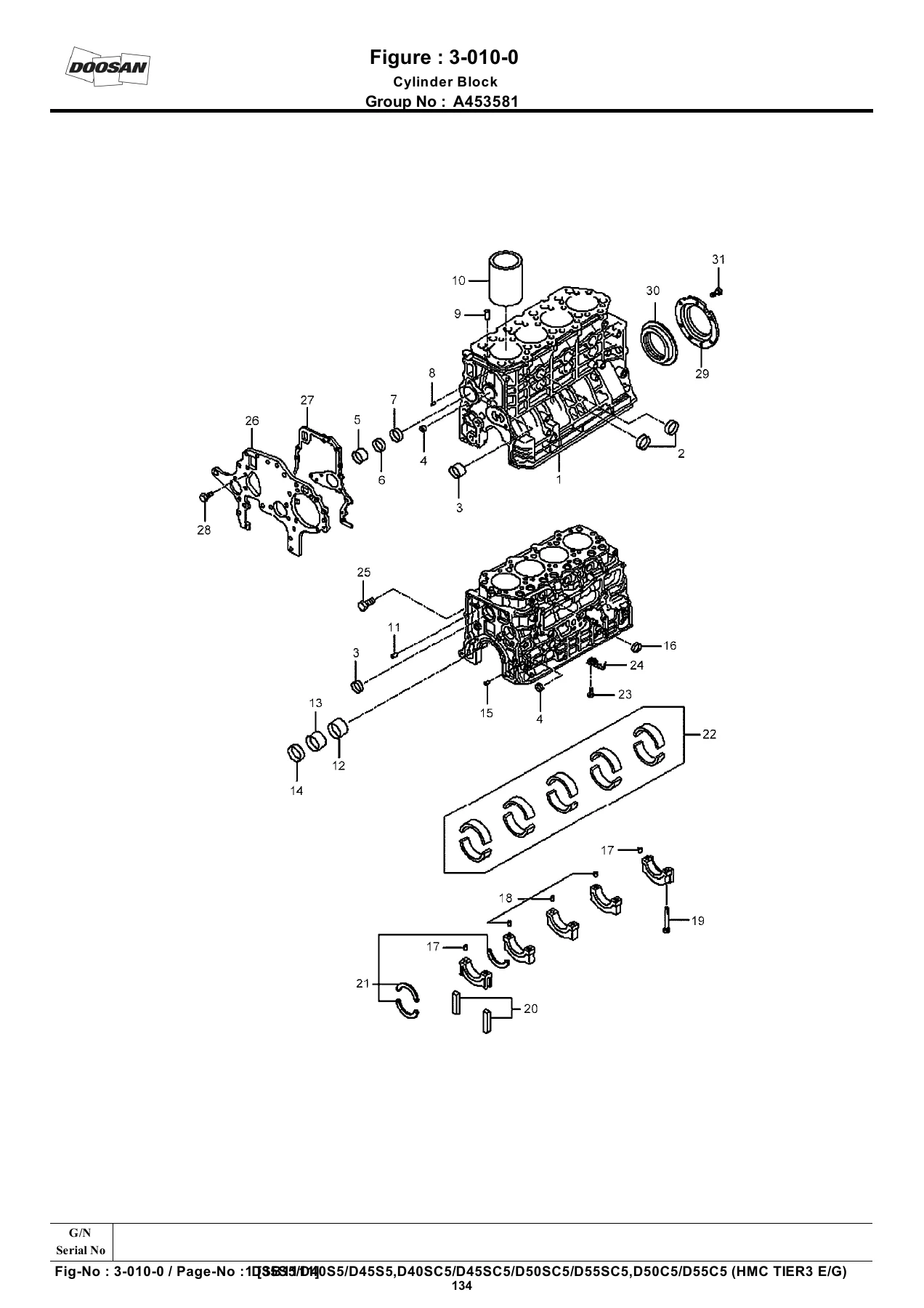 Doosan D35S-5 to D55SC-5 Forklift Parts Catalogue - SB1111E10 PDF Download - Image 3