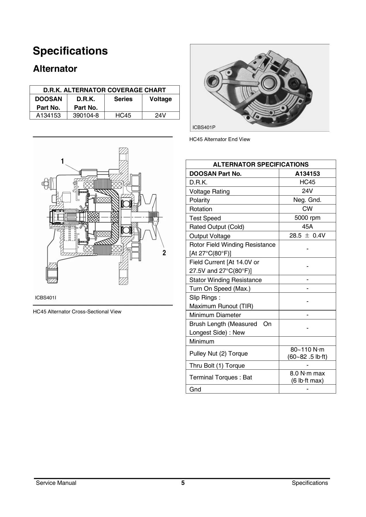 Doosan D50S-5 D90S-5 G50S-5 G70S-5 Forklift Service Manual - SB4271E 2013 - Image 2
