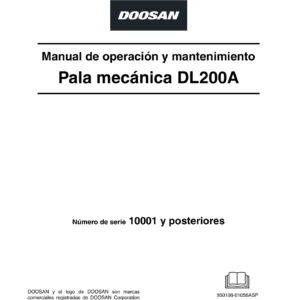 Doosan DL200A Cargadora de Ruedas - Manual de Operación y Mantenimiento PDF