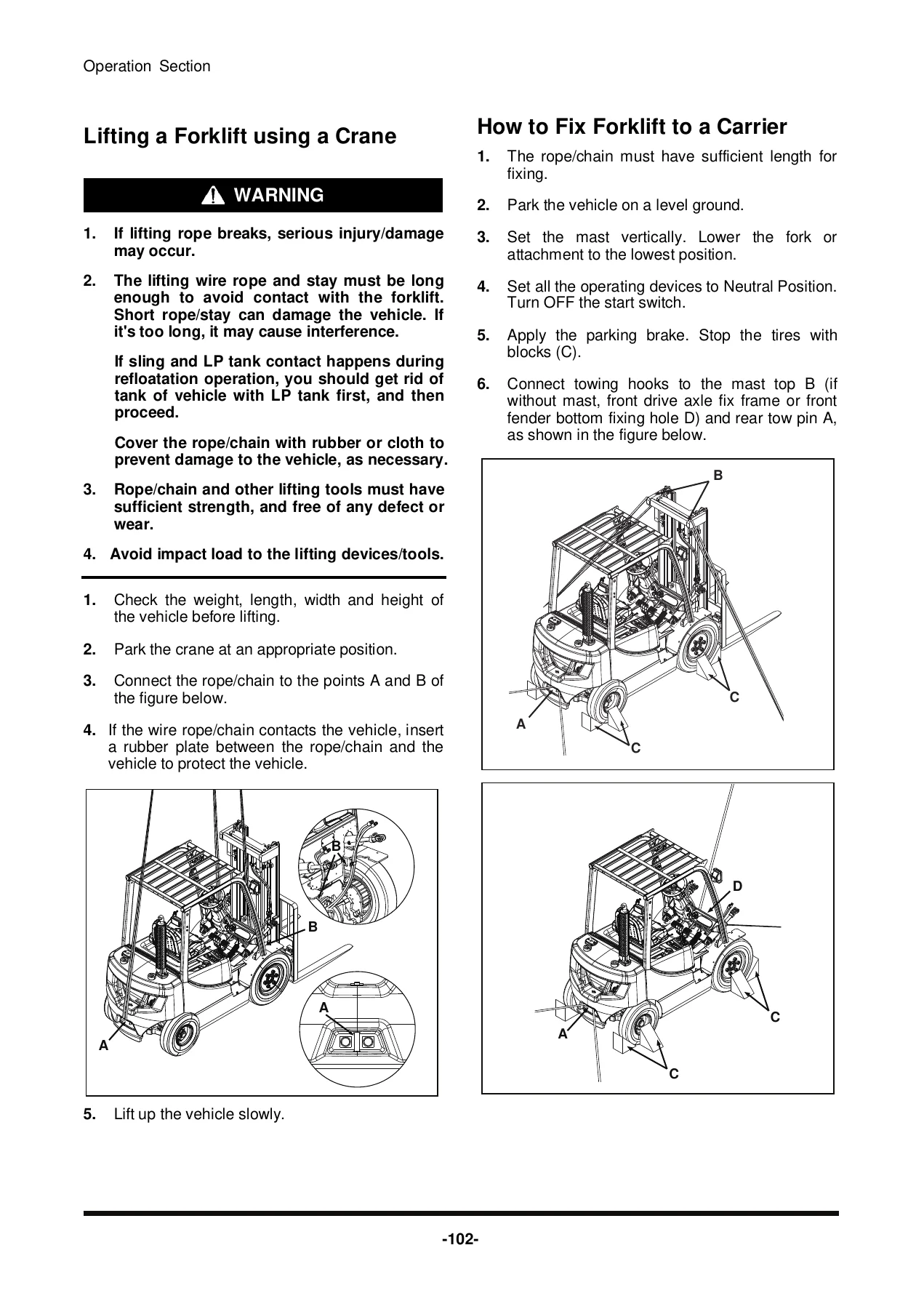 Doosan GC35S-5 GC40S-5 GC45S-5 GC50C-5 GC55C-5 Forklift Operation & Maintenance Manual - Image 3