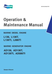 Doosan L136 L136T L136TI L086TI & AD Series Marine Engine Operation Maintenance Manual PDF