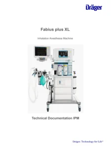Drager Fabius Plus XL Anaesthesia Machine Technical Documentation & IPM - PDF Download