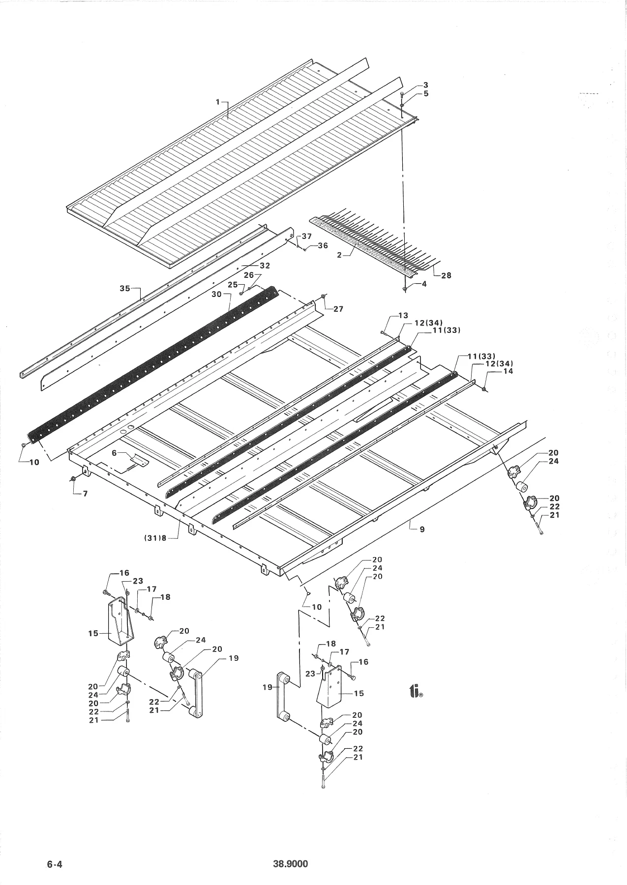 Dronningborg D9000 D9000XS Combine Harvester Fitting Instructions and Spare Parts List - Image 3