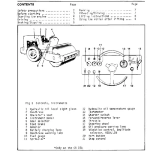 Dynapac CA15 Roller Operation & Service Manual Collection - PDF
