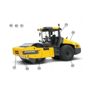 Dynapac CA5000D CA5000PD Vibratory Roller Spare Parts List Catalog 4812160193 - PDF