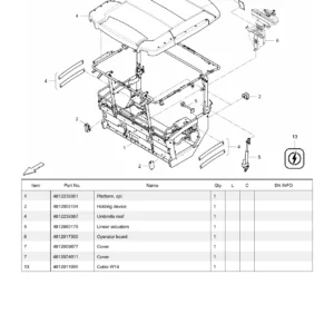 Dynapac F2500CS Tracked Paver Spare Parts Catalogue 4700777485 PDF