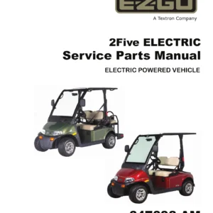 E-Z-GO 2Five Electric Service Parts Manual 647698-AM - 2020 PDF