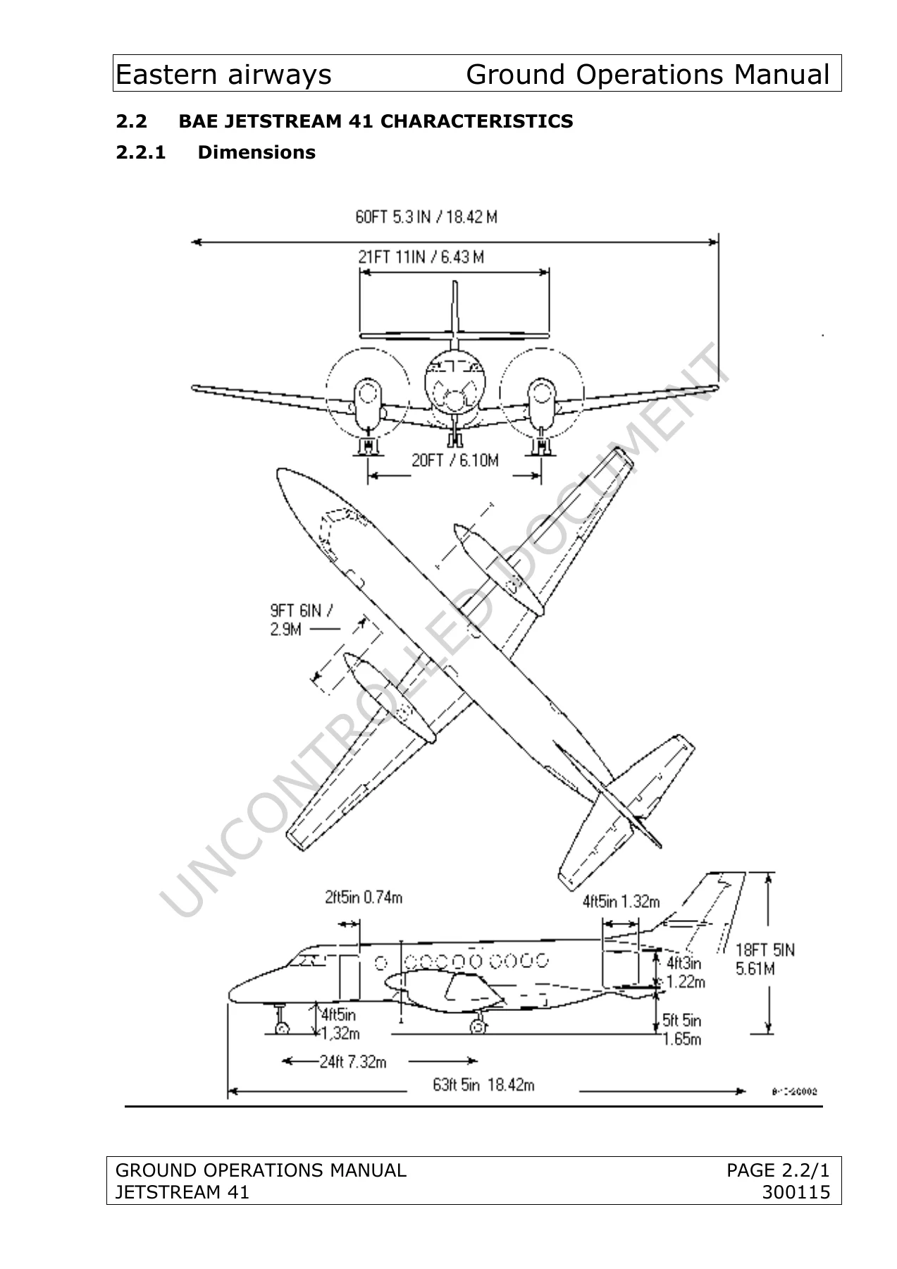 Eastern Airways Ground Operations Manual - J41, SAAB 2000 & Embraer 135/145 Ground Handling Procedures - Image 2
