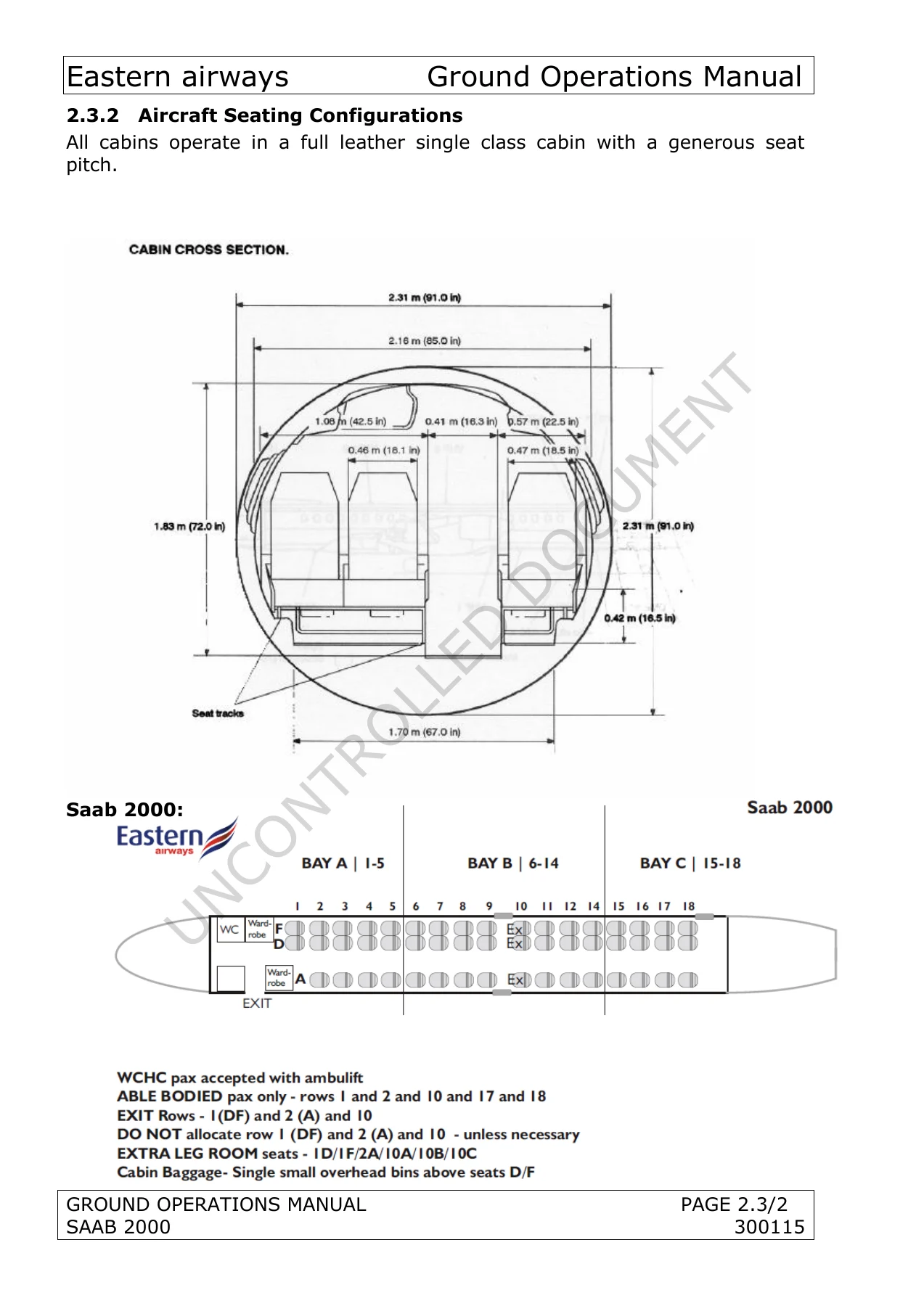 Eastern Airways Ground Operations Manual - J41, SAAB 2000 & Embraer 135/145 Ground Handling Procedures - Image 3
