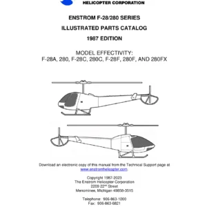 Enstrom F-28 and 280 Series Helicopter Illustrated Parts Catalog (F-28A, 280, F-28C, 280C, F-28F, 280F, 280FX)