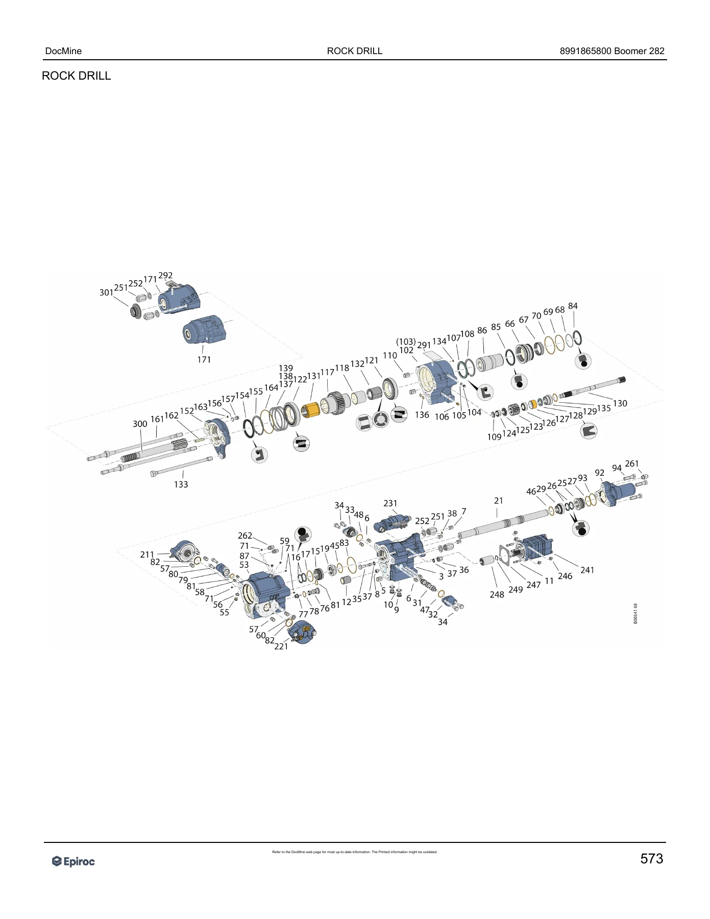 Epiroc Boomer 282 Spare Parts Catalog 8991865800 PDF - Image 3