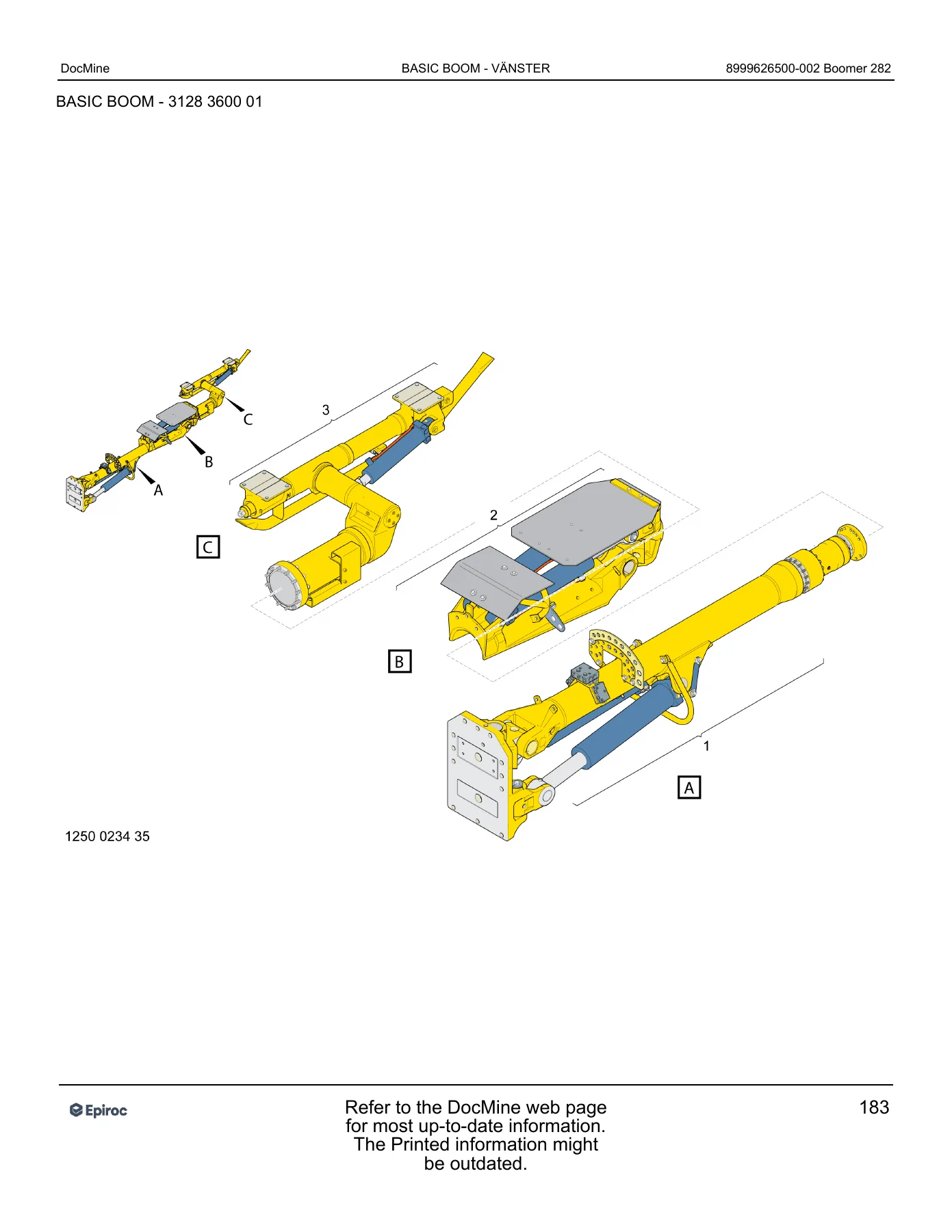 Epiroc Boomer 282 Spare Parts Catalog 8999626500-002 - COP 1838HD+ & Carrier Parts Manual - Image 3