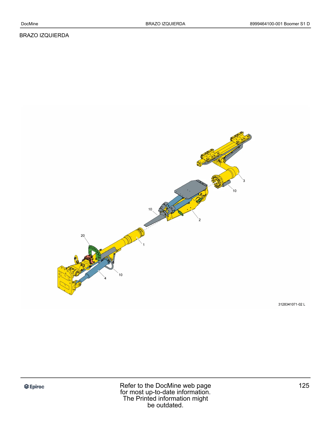 Epiroc Boomer S1 D Spare Parts Catalog 8999464100-001 PDF - Image 3