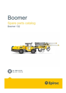Epiroc Boomer S2 Parts Catalogue 8999 3235 00 - Spare Parts Manual PDF