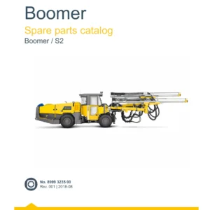 Epiroc Boomer S2 Parts Catalogue 8999 3235 00 - Spare Parts Manual PDF