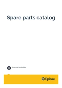 Epiroc COP 1838HD+ Rock Drill & Boomer 282 Drilling Rig Spare Parts Catalog - PDF